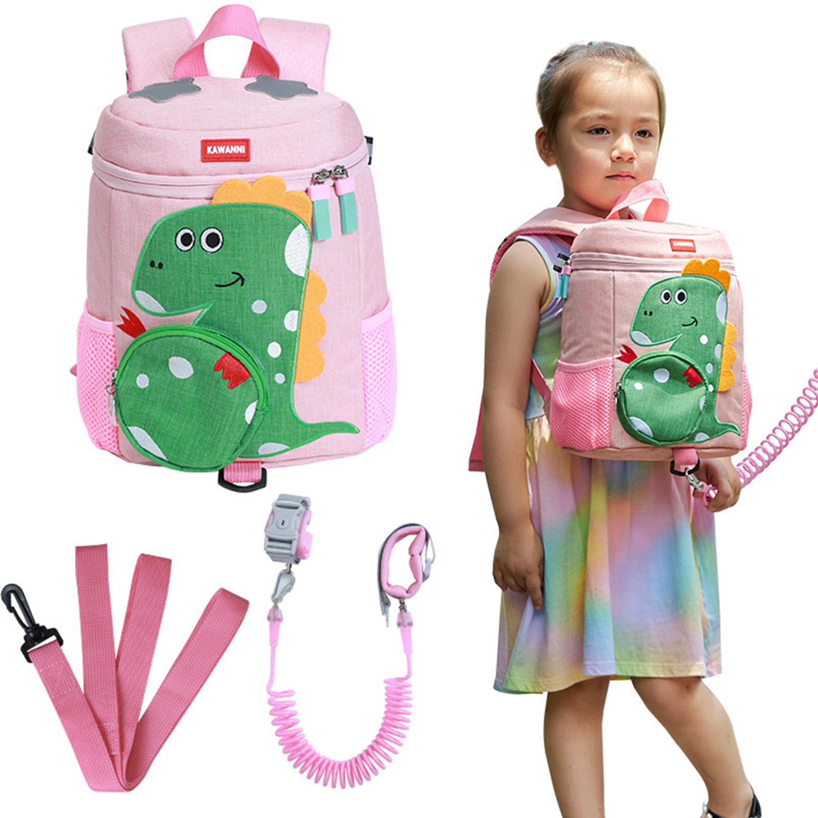 Anti-Lost Toddler Backpack with Safety Leash - 1.5m Adjustable Harness for Kids | Perfect for Travel, Shopping & Outdoor Adventures