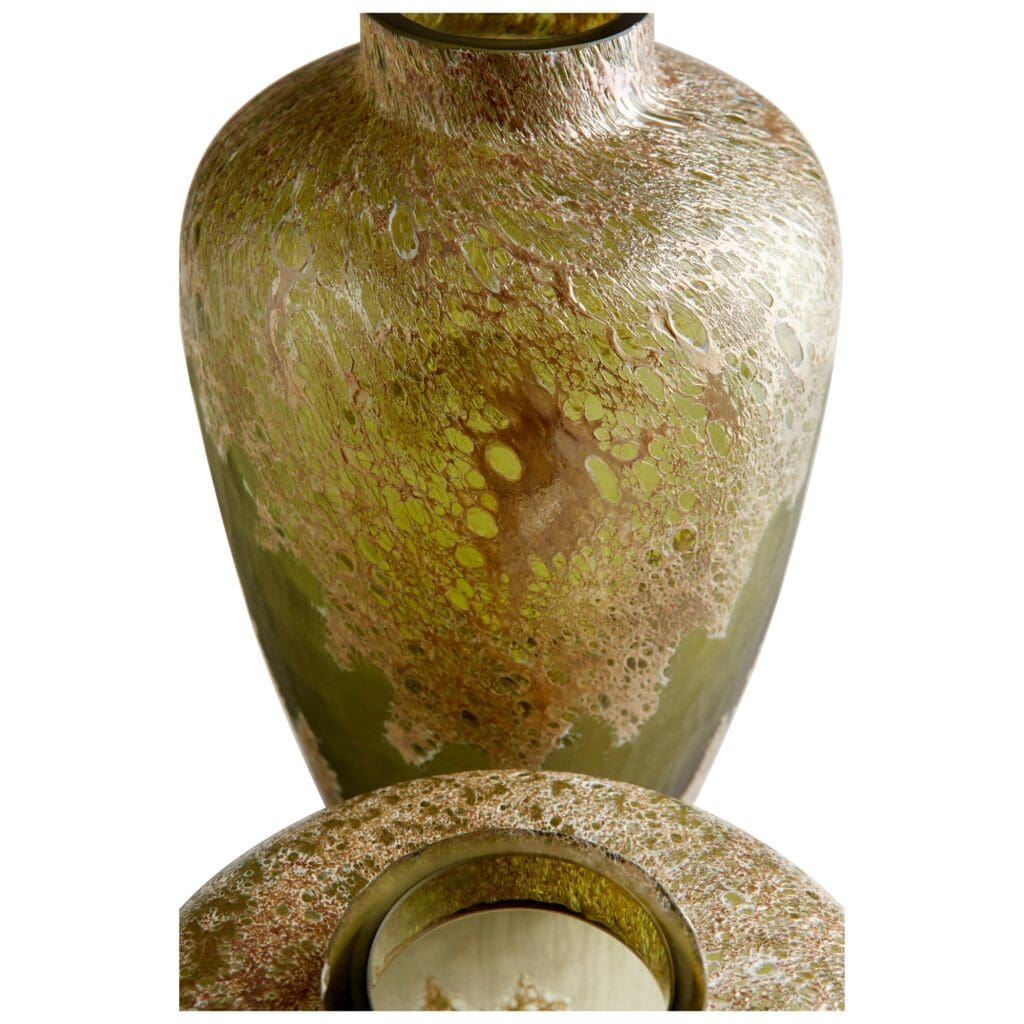 Cyan Design 10845 Alkali Vase - Forest Stone Finish, Medium Size for Home Decor, Wedding Centerpiece, and Tabletop Display