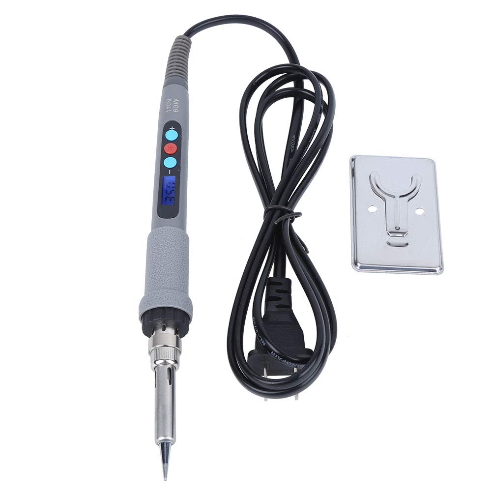 Electric Soldering Iron Kit with Digital Temperature Control & LCD Display - Adjustable 110V US Plug for DIY Electronics, Jewelry Making, and Home Repairs