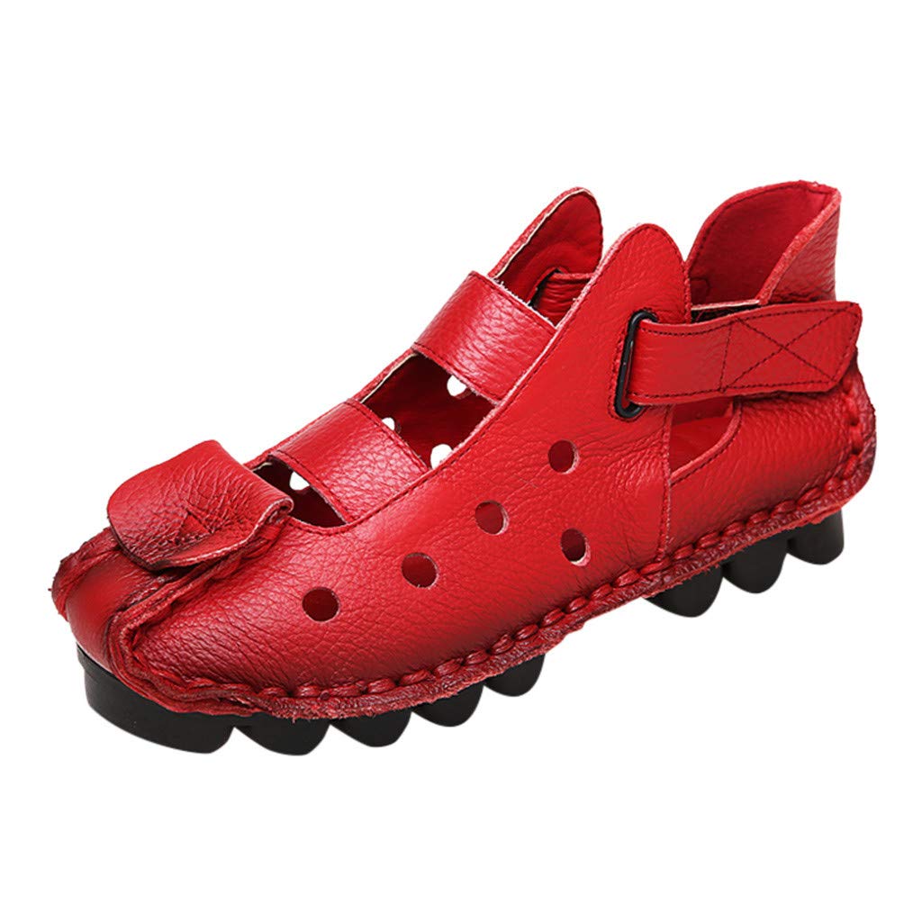 Women's Summer Casual Flat Sandals - Soft Sole Breathable Hollow Design for Walking, Beach & Outdoor Activities