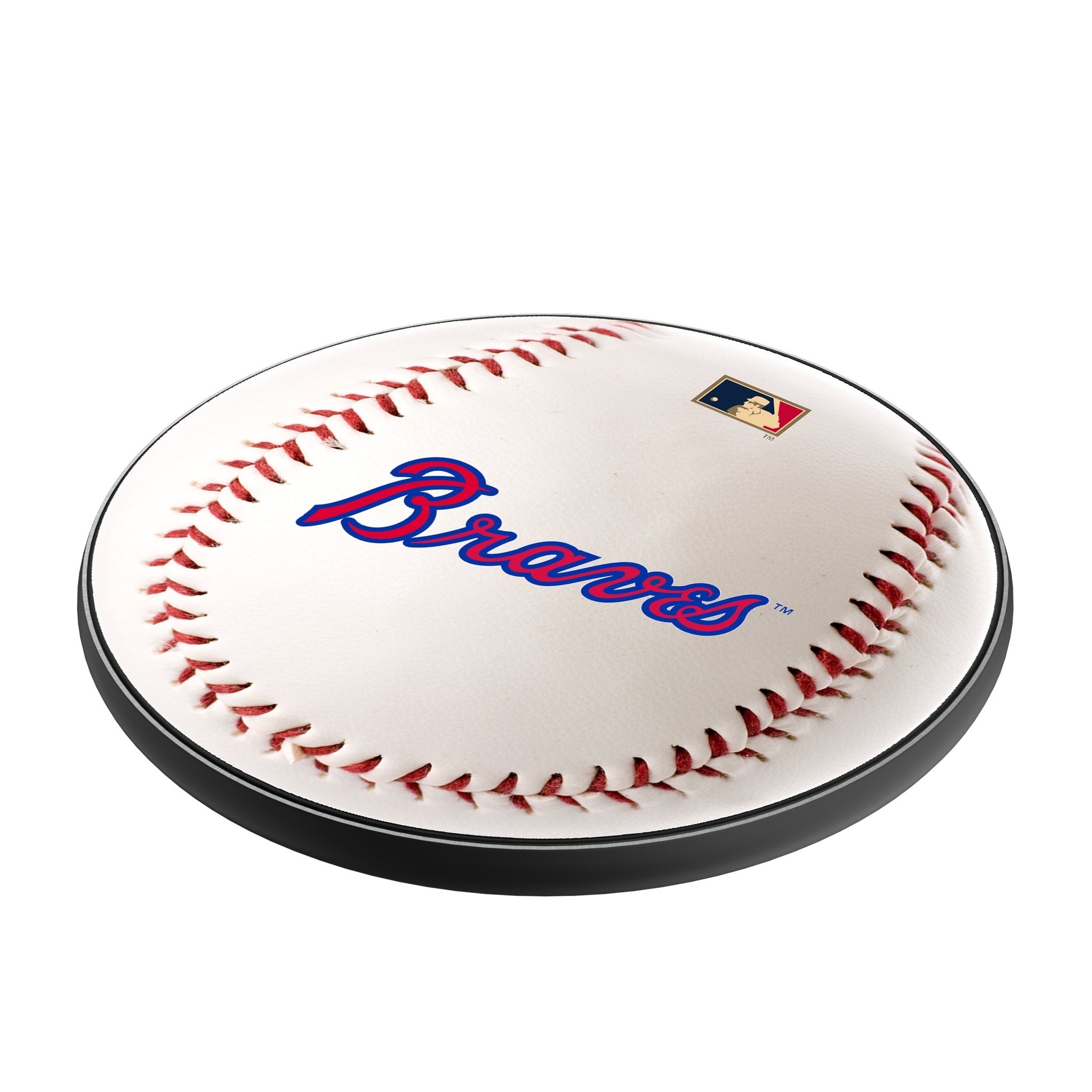 Atlanta Braves Home 2012 Cooperstown Collection 15W Fast Wireless Charger - Perfect for Baseball Fans, Office & Bedside Charging