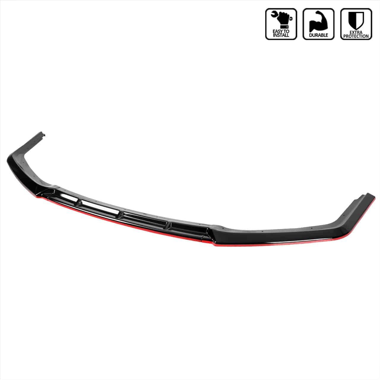 2017-2021 Honda Civic Hatchback SI Front Bumper Lip V2 Style - 3 Piece Set for Enhanced Aerodynamics & Sporty Look | Perfect for Car Enthusiasts & Street Racing