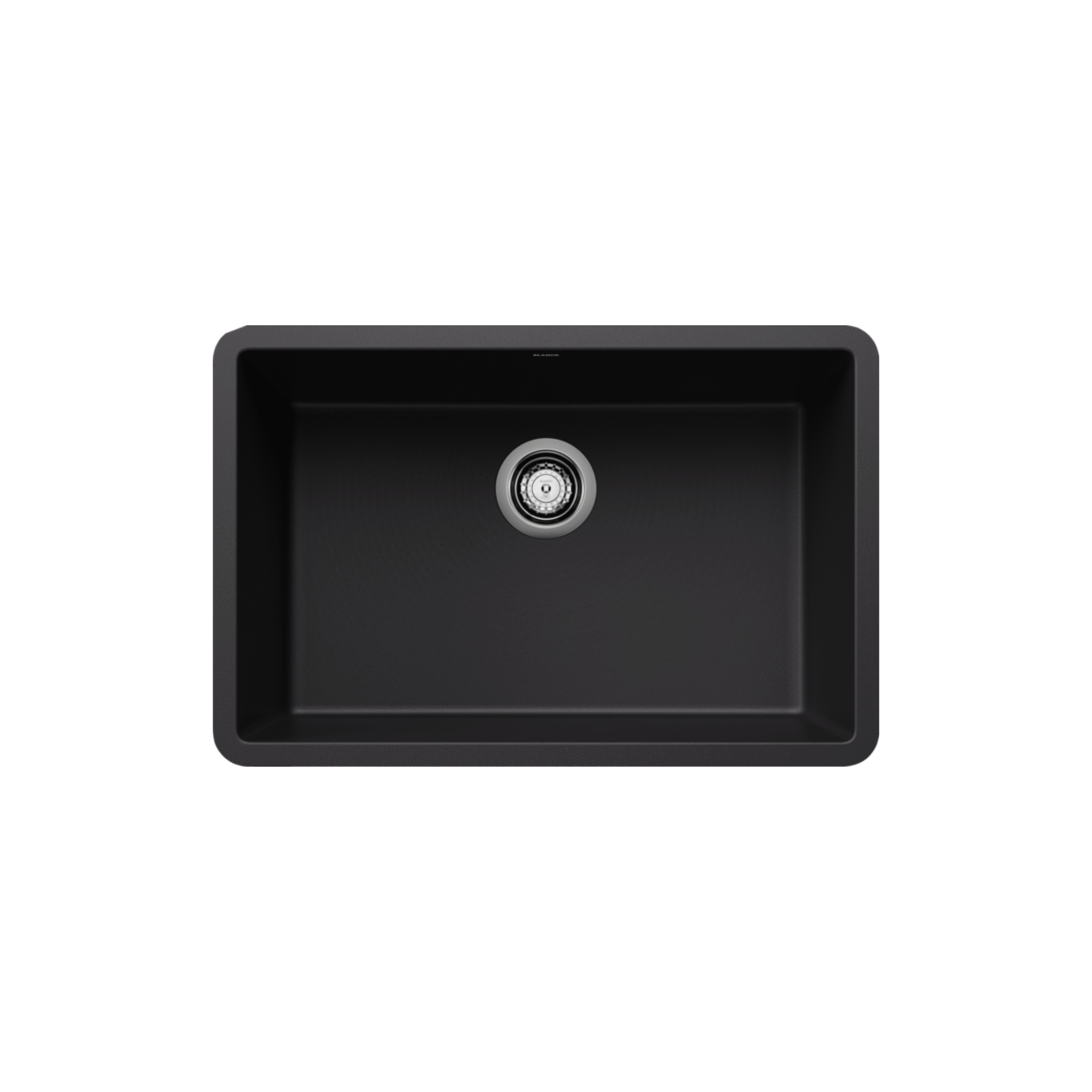 Blanco PRECIS 27-Inch Undermount Single Bowl SILGRANIT Kitchen Sink - Durable Composite Granite Sink for Modern Kitchens | Perfect for Food Prep, Dishwashing & Busy Households