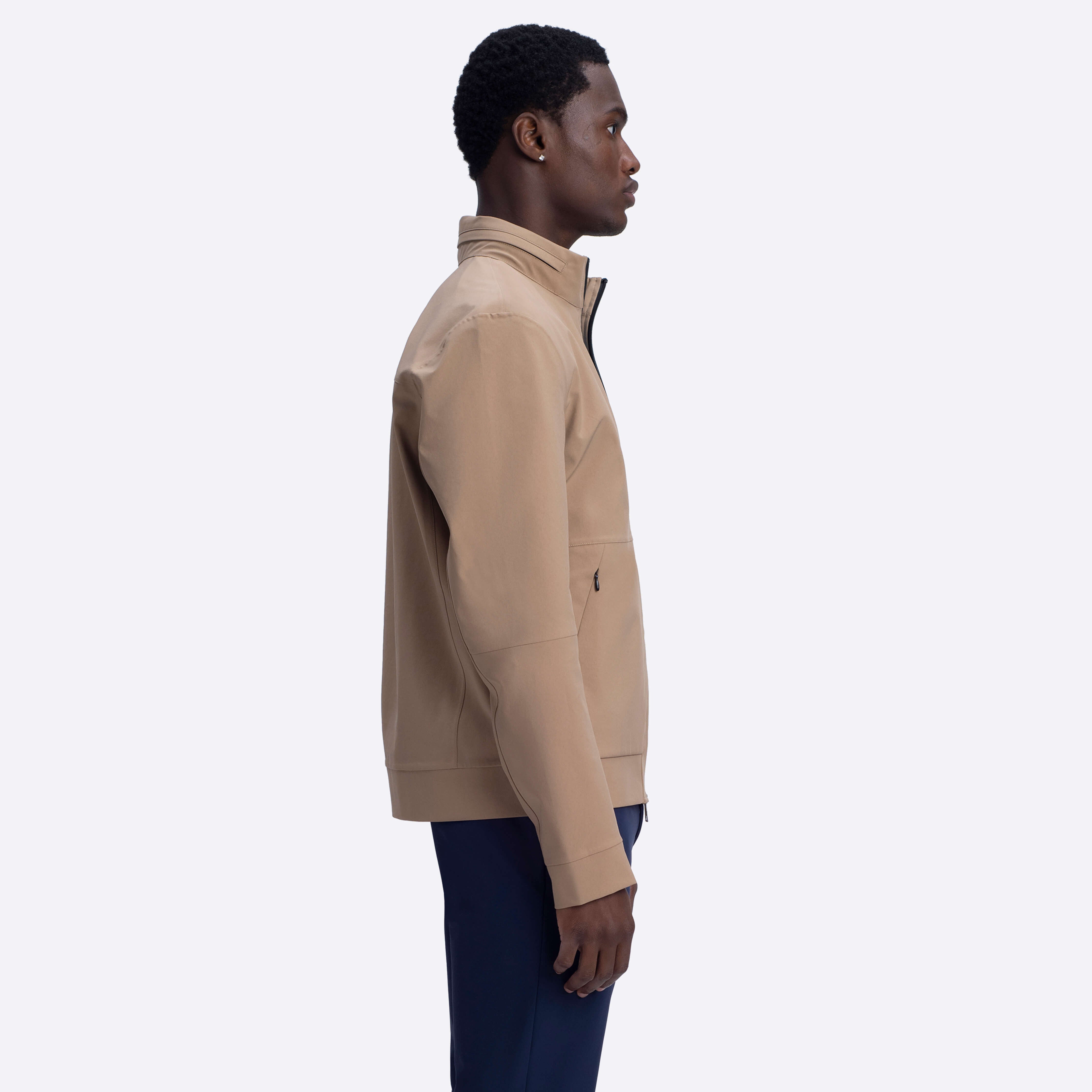 Premium Bomber Jacket for Men - Soft & Stylish Caramel Brown Outerwear - Perfect for Casual Wear, Street Fashion & Fall Layering