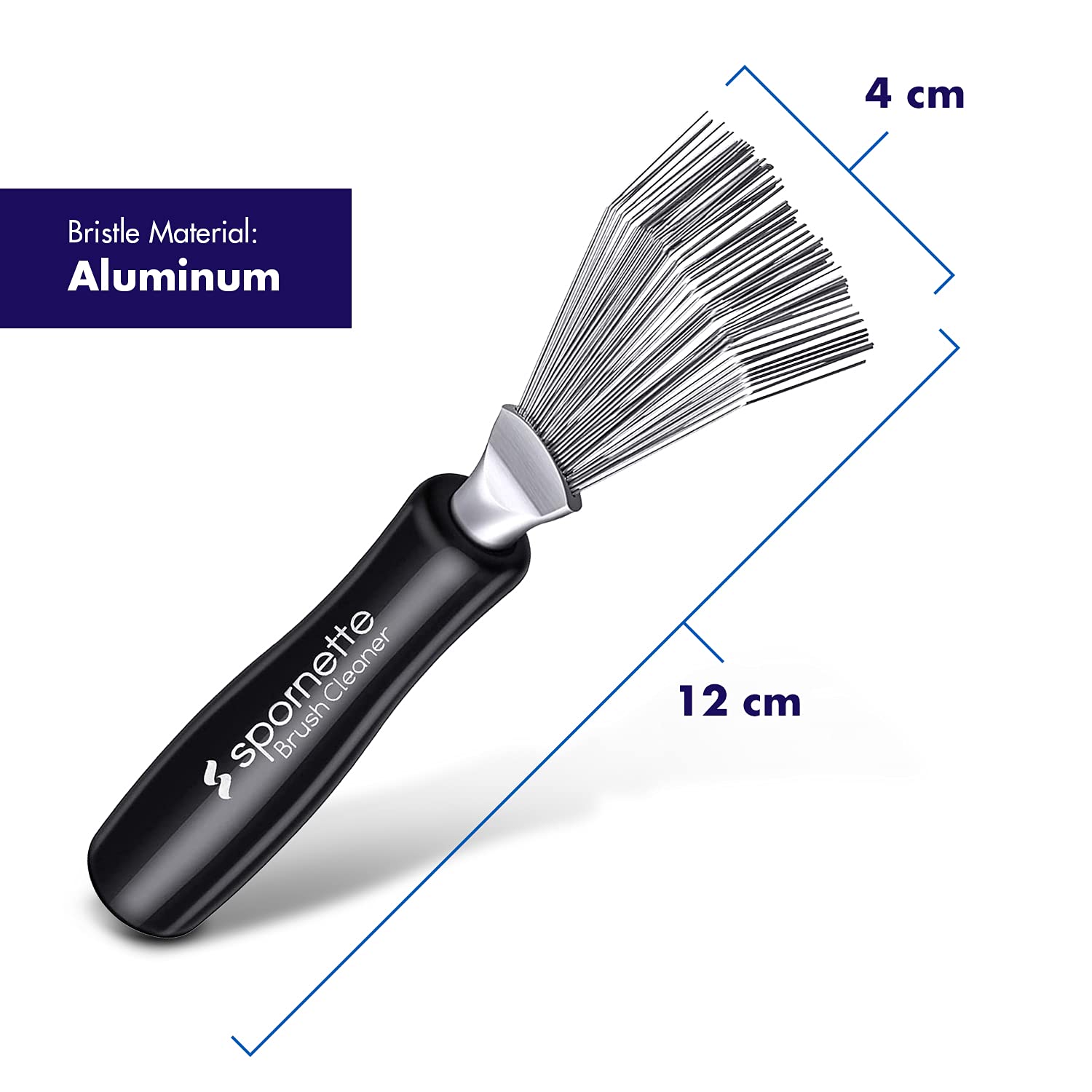 Spornette Hair Brush Cleaner Rake Tool - Professional Detangling & Cleaning Tool for Hair Brushes - Perfect for Salons, Home Use & Pet Grooming