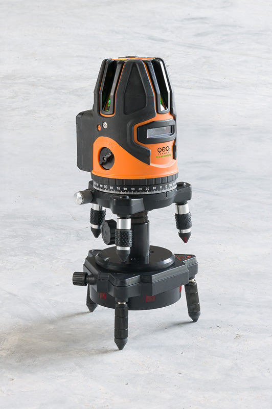 Geo FENNEL EasyTRACK Self-Leveling Line Laser Level - Professional Cross-Line Laser for Construction, Carpentry, and Tile Installation (Indoor/Outdoor Use)