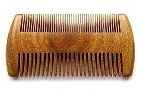 KYNA Natural Neem Double-Sided Hair Comb for Kids & Adults – Anti-Hair Fall & Anti-Dandruff Treatment – Pack of 1 | Perfect for Daily Scalp Massage & Gentle Detangling at Home or Travel