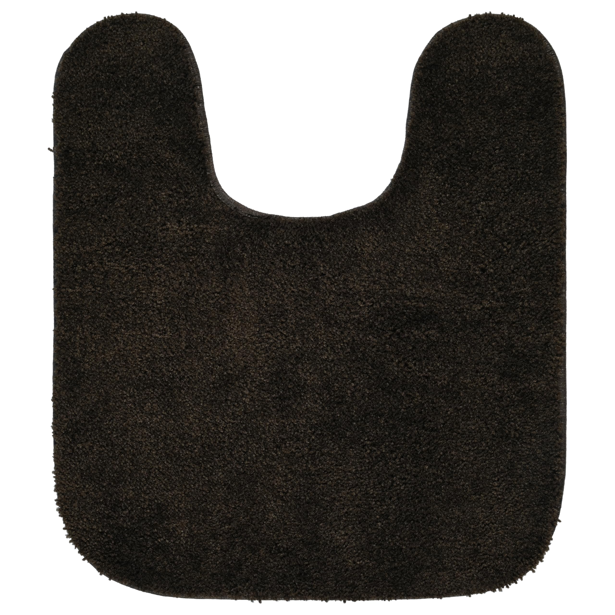 Garland Rug Traditional Nylon Washable Chocolate 5-Piece Bathroom Rug Set - Soft, Absorbent, Non-Slip Mats with Lid & Contour - Perfect for Bathroom, Shower & Vanity Areas