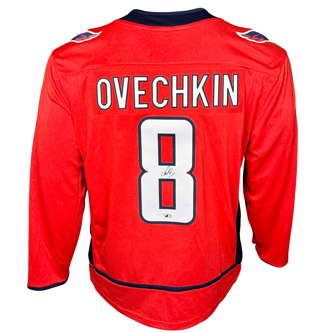 Authentic Alexander Ovechkin Signed Washington Capitals Red Hockey Jersey - Certified Collectible for NHL Fans & Sports Memorabilia Enthusiasts - Perfect for Display, Gifting, and Game Day Spirit