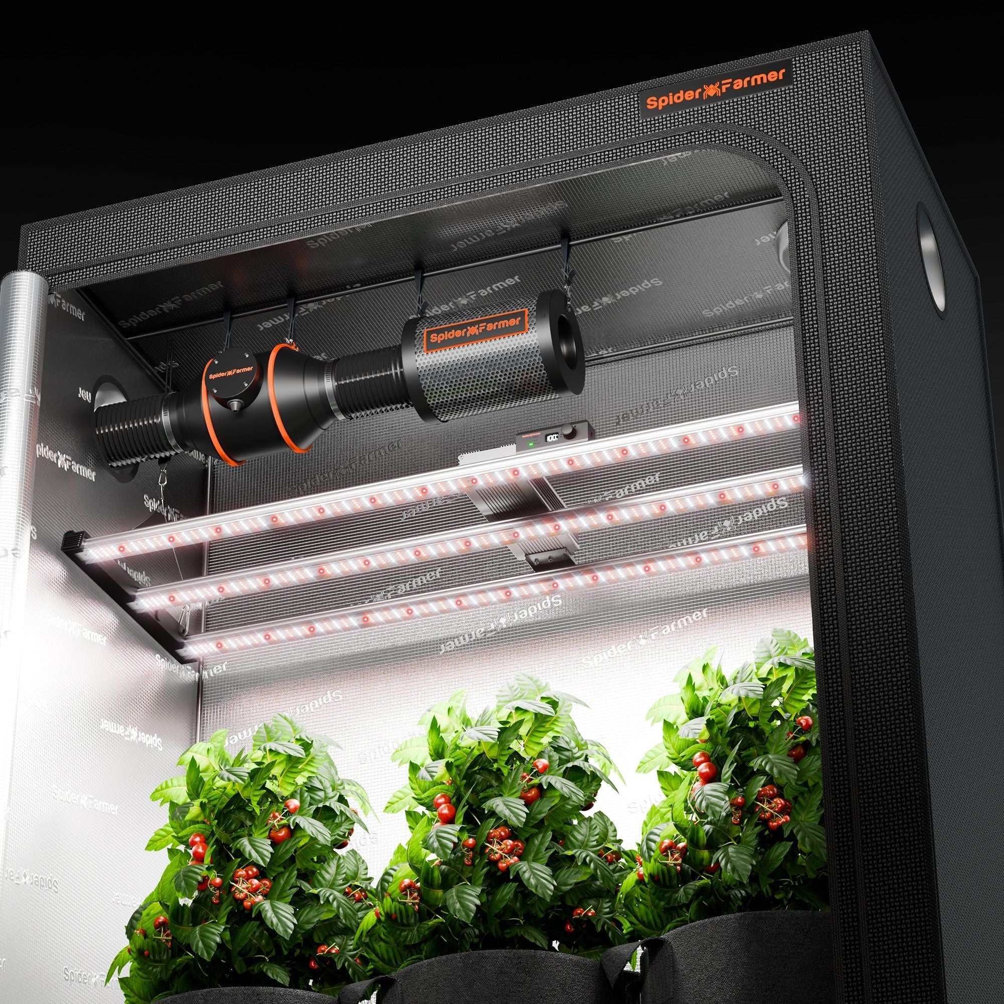 Spider Farmer SE4500 Smart LED Grow Light with Bluetooth & WiFi Control - Full Spectrum Indoor Plant Growing Light for Hydroponics, Greenhouse & Home Gardening