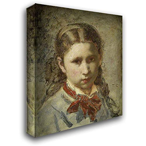 Thomas Couture 20x22 Gallery Wrapped Stretched Canvas Art - Elegant Girl Portrait Wall Decor for Living Room, Bedroom & Office