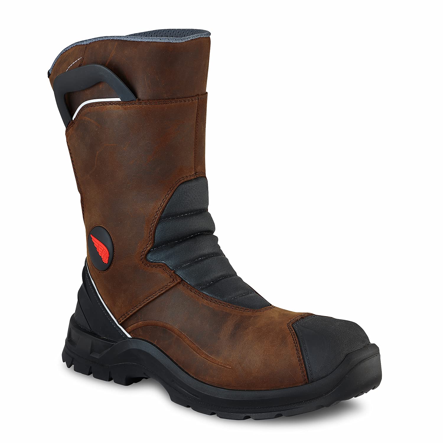 Red Wing Petroking 11-Inch 3224 Pull-On Safety Work Boots for Men - Brown Leather, Steel Toe, Slip Resistant | Various Sizes (8-13) | Ideal for Construction, Oil Rig & Heavy Duty Work Environments