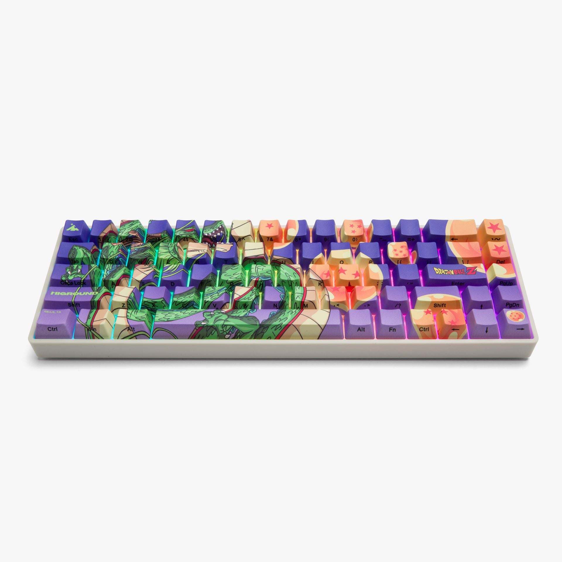 DBZ x HG Basecamp 65 Mechanical Keyboard - Shenron Dragon Theme Custom Gaming Keyboard with RGB Backlight | Perfect for Anime Fans, PC Gamers & Typing Enthusiasts