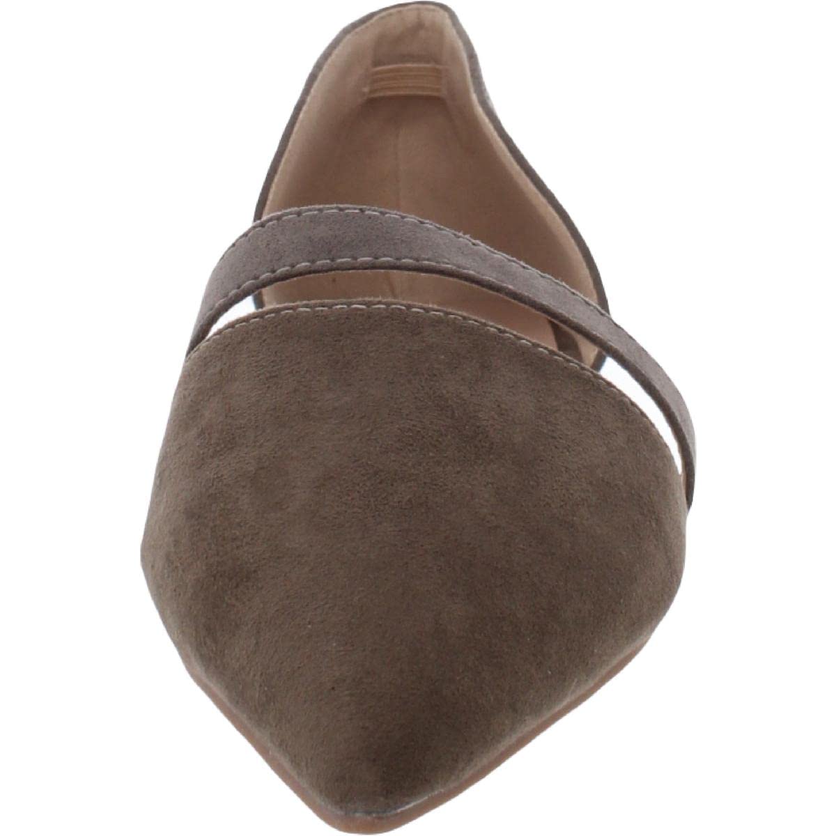 Journee Collection Women's Comfortable Ballet Flats - Lightweight Slip-On Shoes for Work, Travel & Everyday Wear