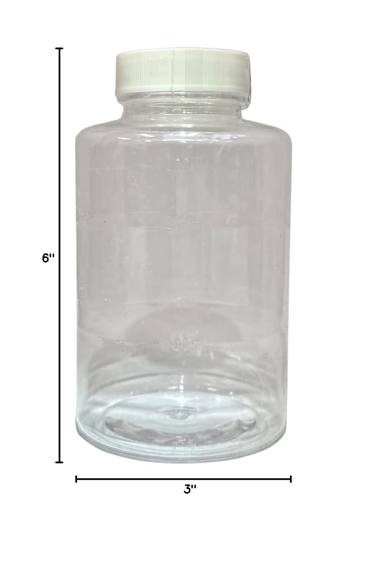 Sterile Water Sampling Bottles 290ml for E. Coli Testing - Lab-Grade Plastic Containers (100/Case) - Ideal for Environmental Testing, Water Quality Analysis & Scientific Research
