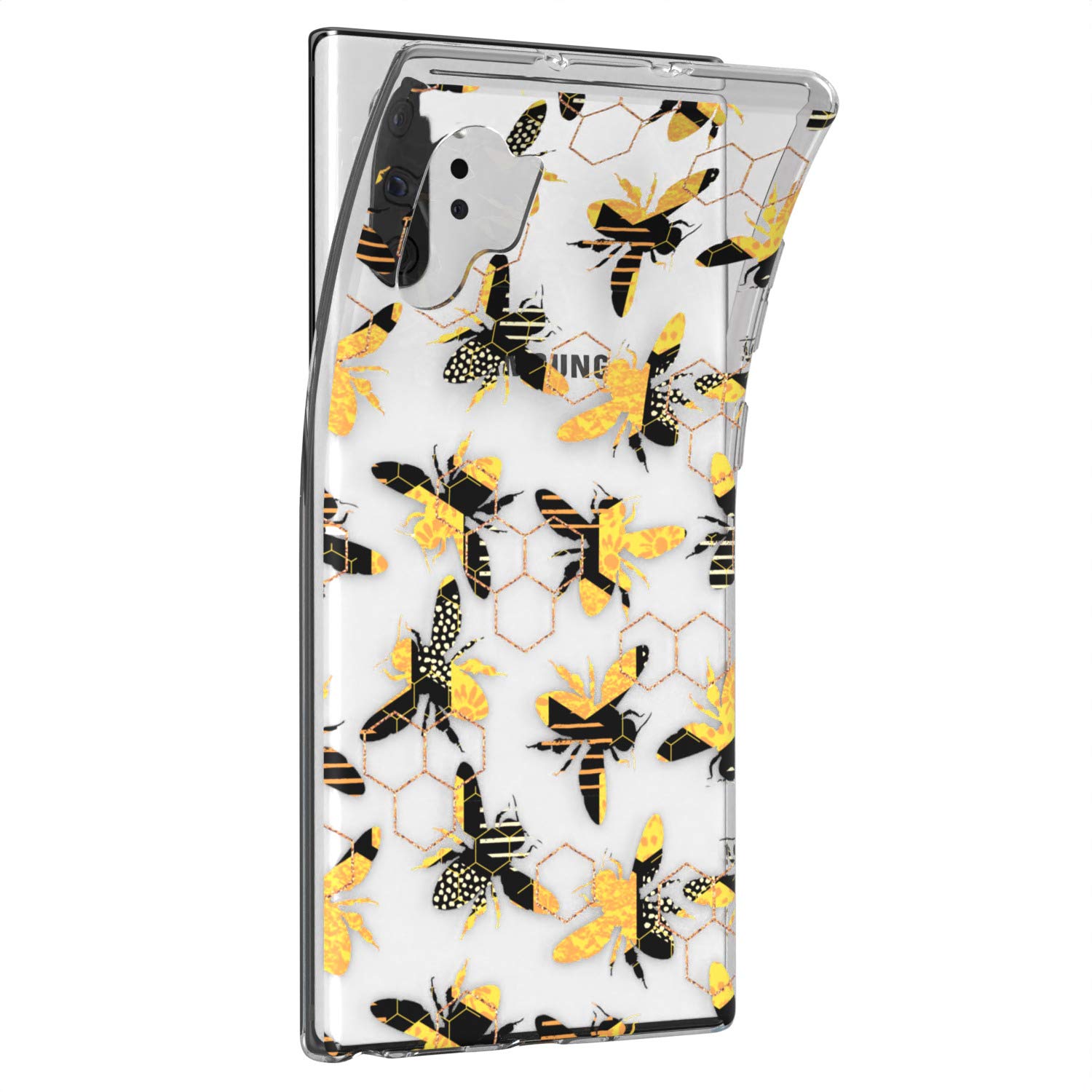 Samsung Galaxy S24 S23 Ultra S22 5G Plus S21 FE S20 S10 Phone Case - Slim TPU Silicone Protective Cover with Abstract Honeycomb Geometric Design | Lightweight Flexible Clear Case for Everyday Protection & Style