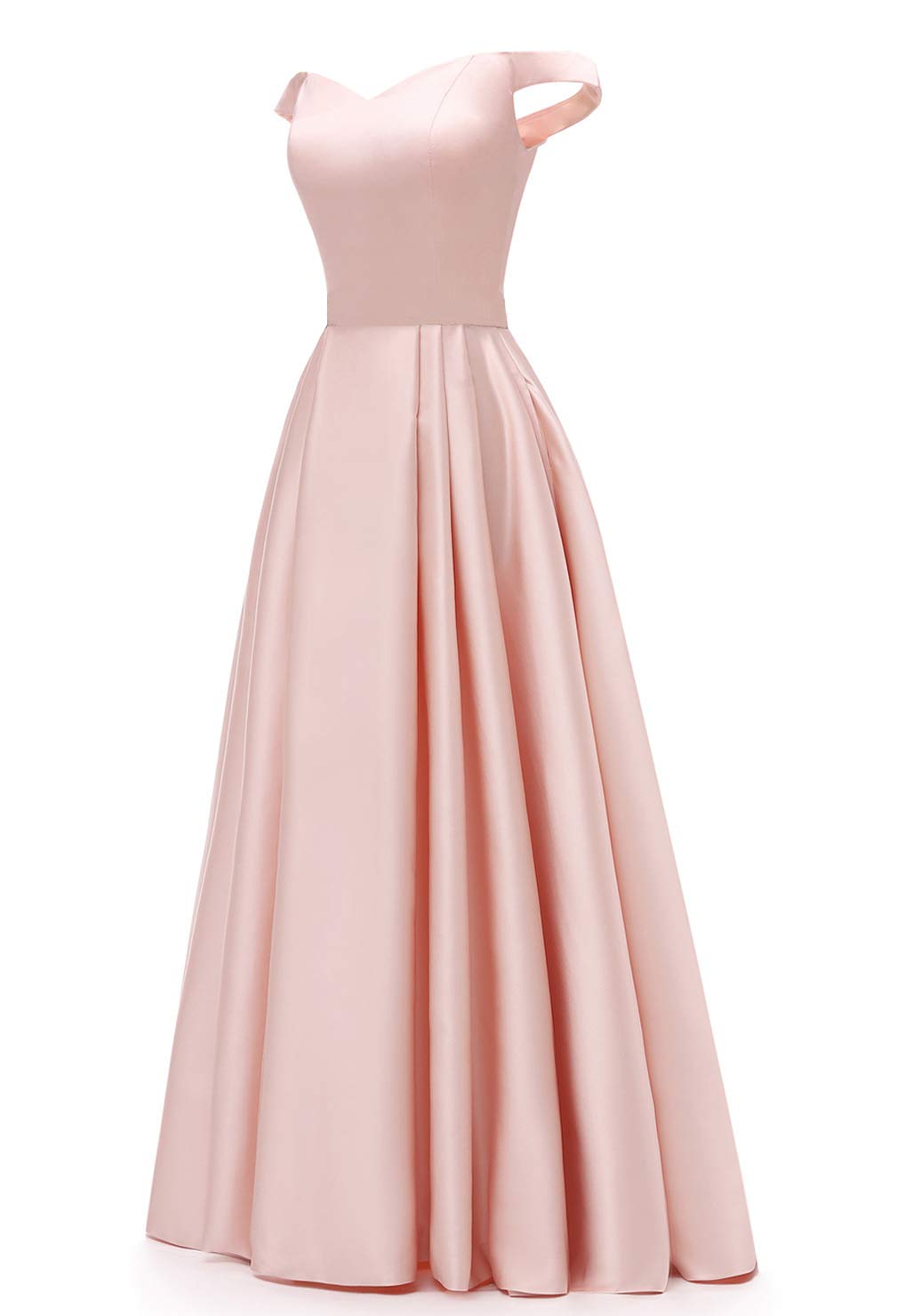 Elegant Plus Size Yellow Pleated Satin Prom Dress with Pockets - Off Shoulder Formal Gown for Women Size 20 | Perfect for Homecoming, Prom Night, Evening Parties & Special Occasions