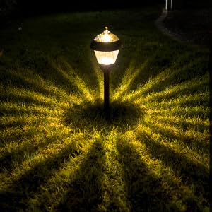 SOLPEX 4 Pack Solar Pathway Lights - 2 Bright LED, High Lumen, Waterproof IP65, Metal Solar Garden Lights with Auto On/Off - Perfect for Walkway, Driveway, Yard, and Outdoor Landscape Lighting