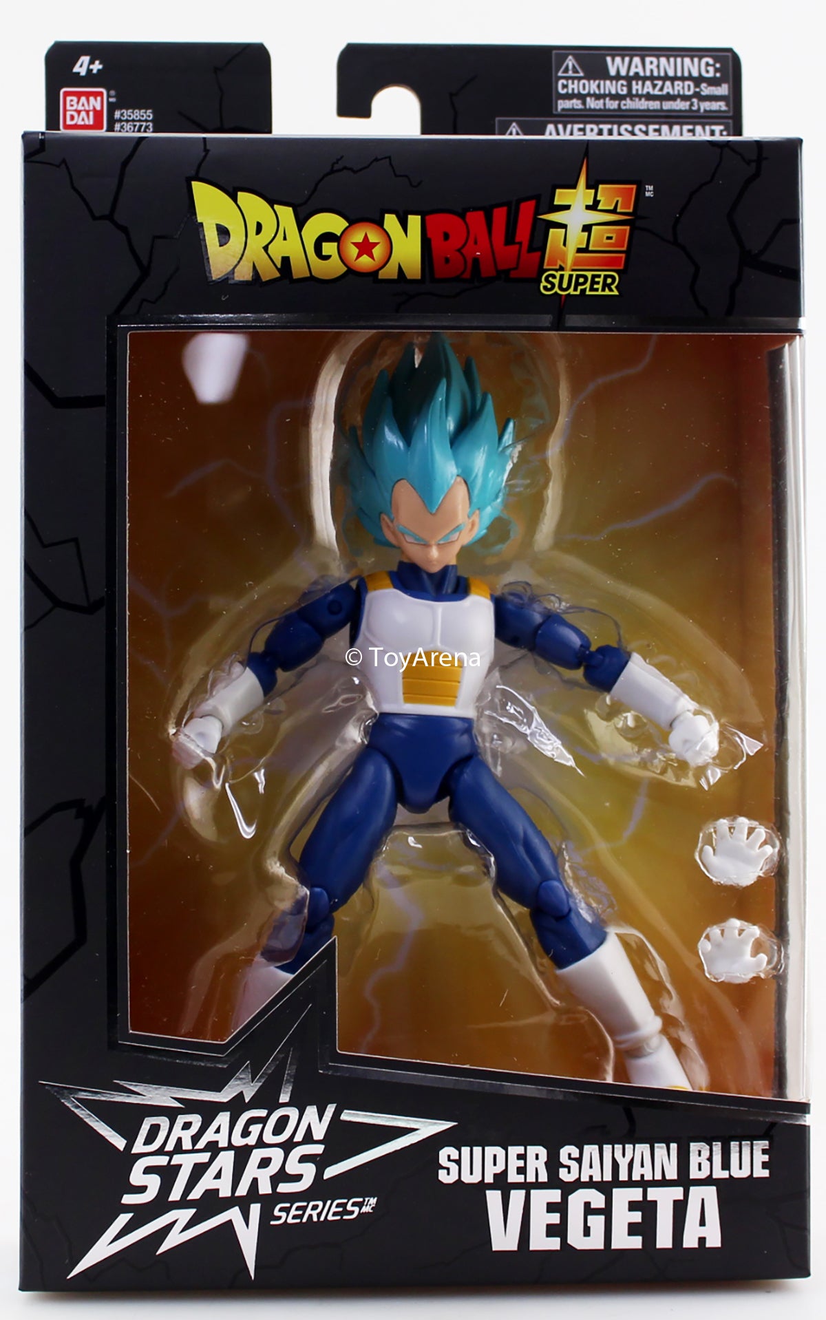 Dragon Ball Super Dragon Stars Series Super Saiyan Blue Vegeta Action Figure - Collectible Anime Toy for Fans, Gifts, and Display