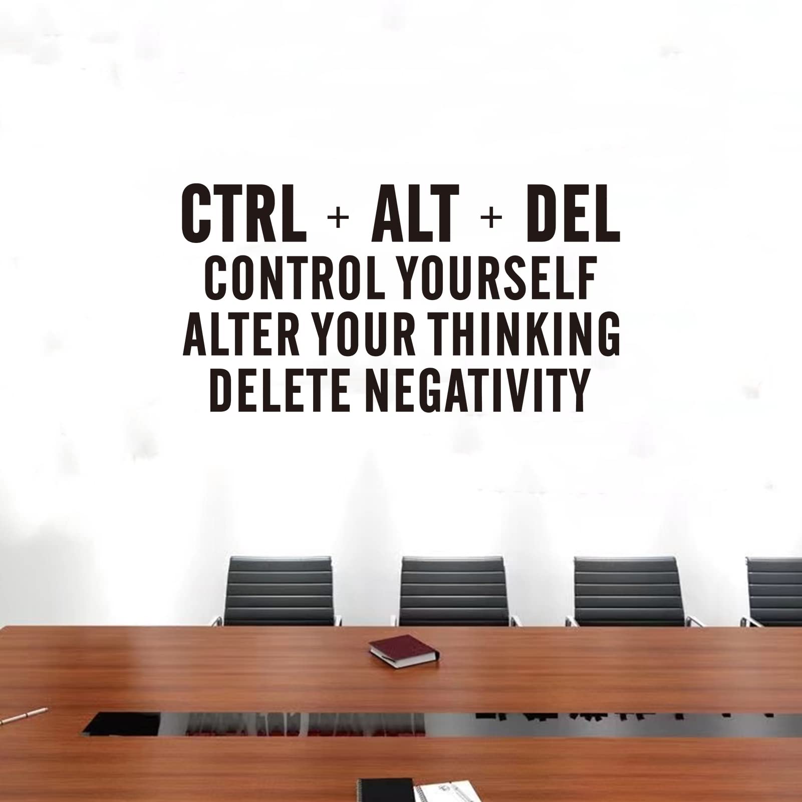 SEATUNE Motivational Wall Stickers - Inspirational Quotes for Office, Gym & Classroom - Positive Vinyl Wall Art Decor (21
