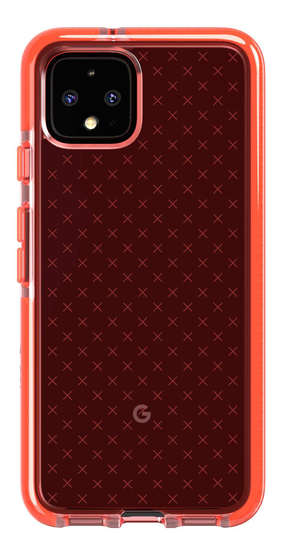 Tech21 Evo Check Google Pixel 4 Case - Coral, Antimicrobial & 12ft Drop Protection for Outdoor Use