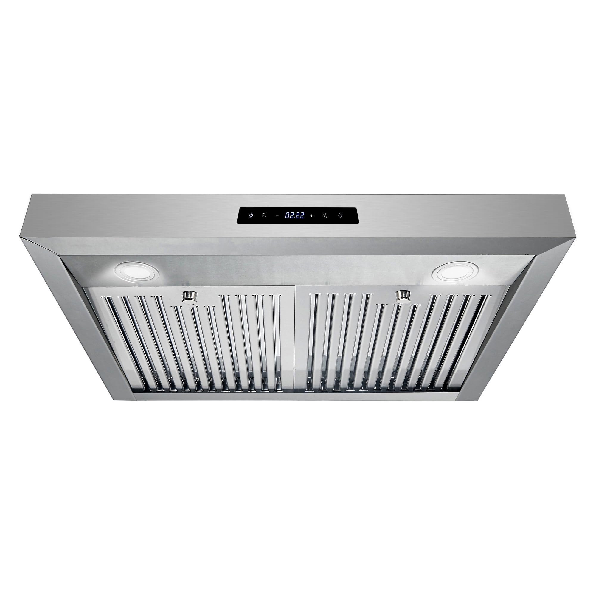COSMO UMC30 30-Inch Stainless Steel Under Cabinet Range Hood - 380 CFM Ducted Ventilation, LED Lights & Touch Controls - Perfect for Kitchen Remodeling & Modern Home Cooking