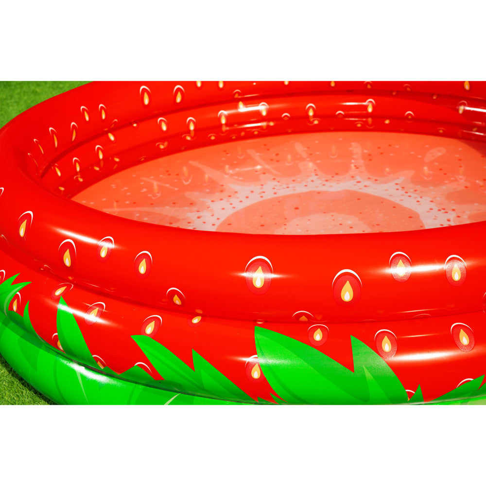 Bestway H2OGO! Sweet Strawberry Inflatable Play Pool for Kids, 66