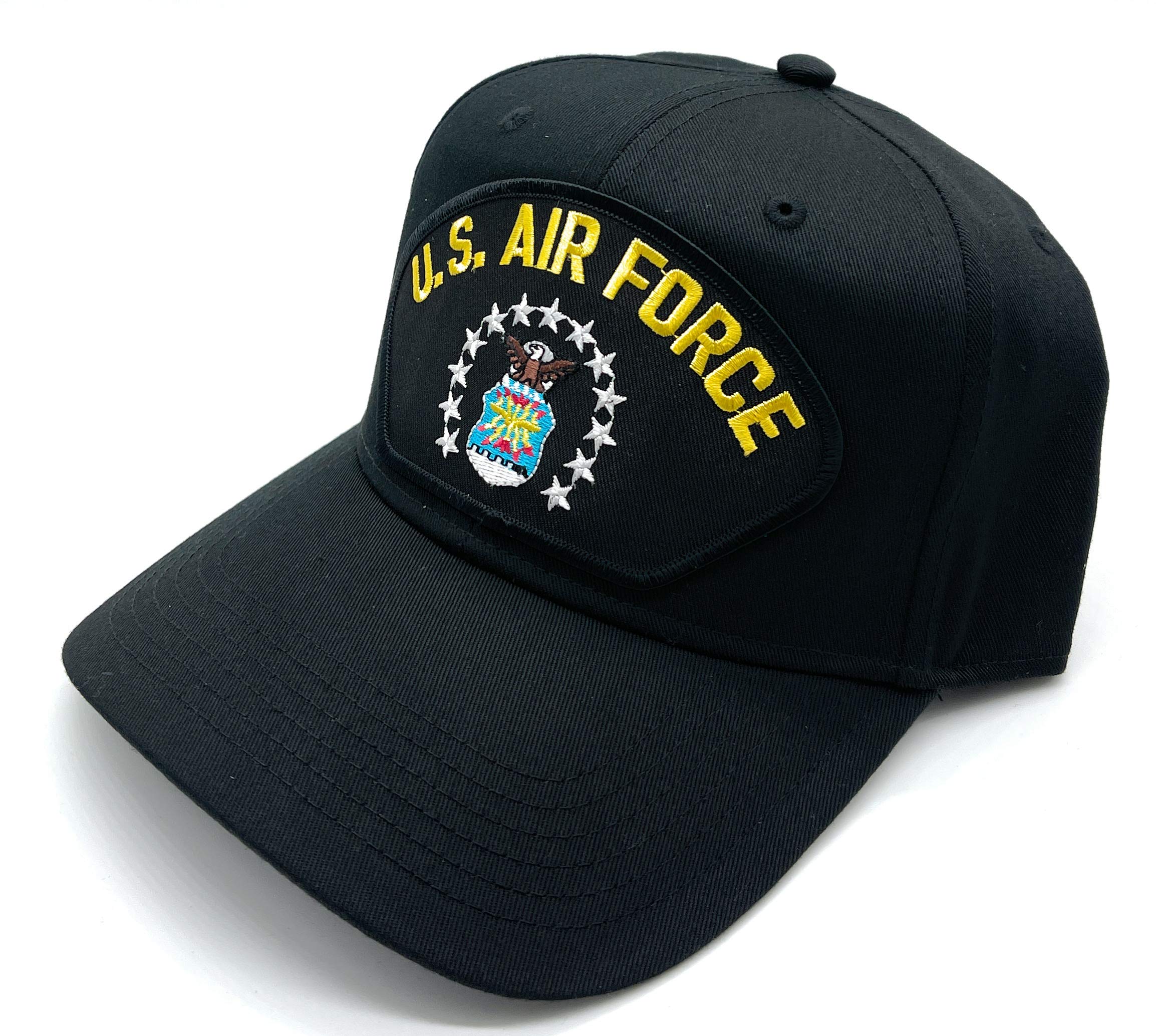 US Air Force Patch Adjustable Baseball Cap - Military Style Hat for Men & Women - Perfect for Outdoor Activities, Sports, and Patriotic Events