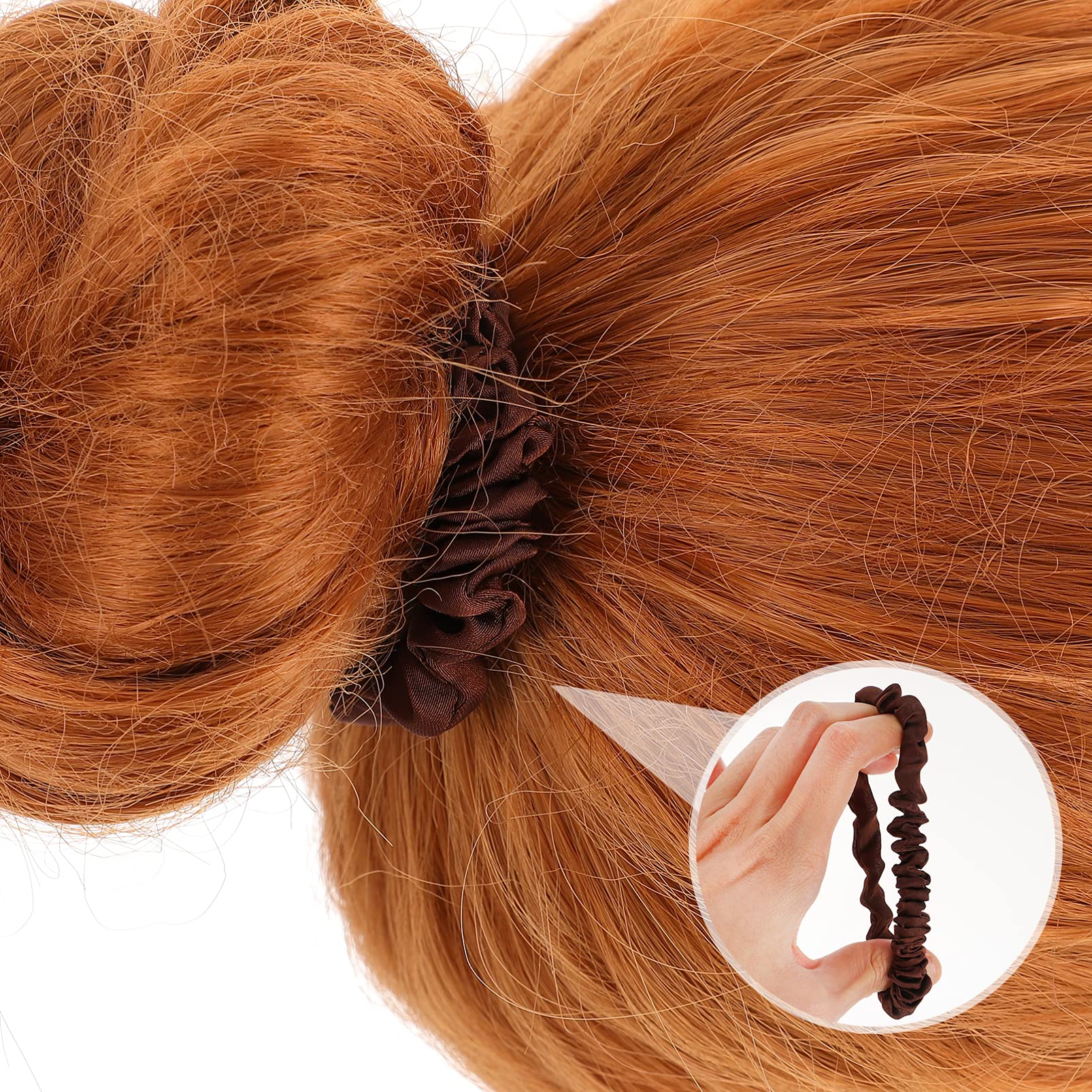 15pcs Satin Hair Ties for Women - Soft Elastic Hair Bands for Curly, Thick & Fine Hair - Gentle No-Slip Hair Accessories for Workout, Office & Everyday Use