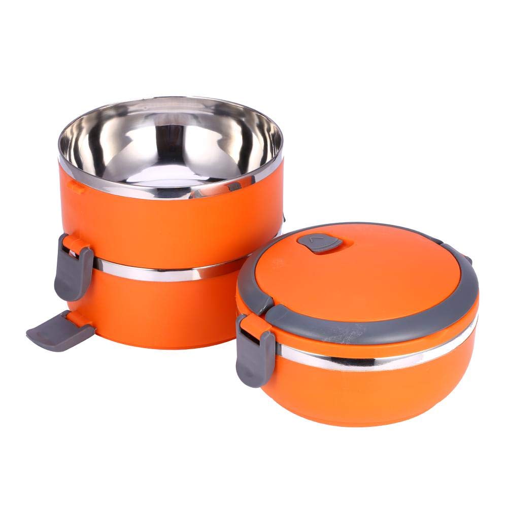 Stainless Steel Lunch Box with Lids - 1/2/3 Layer Round Food Storage Container for Picnic, Office & School | BPA-Free, Leak-Proof, Durable & Eco-Friendly