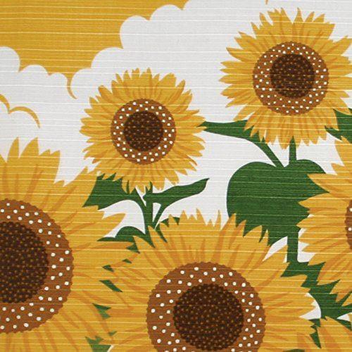 Maeda Senko Cotton Furoshiki Bento Lunch Wrapping Cloth - Summer Sunflower Design | Eco-Friendly Japanese Food Wrap for Picnics, Lunch Boxes & Gift Packaging