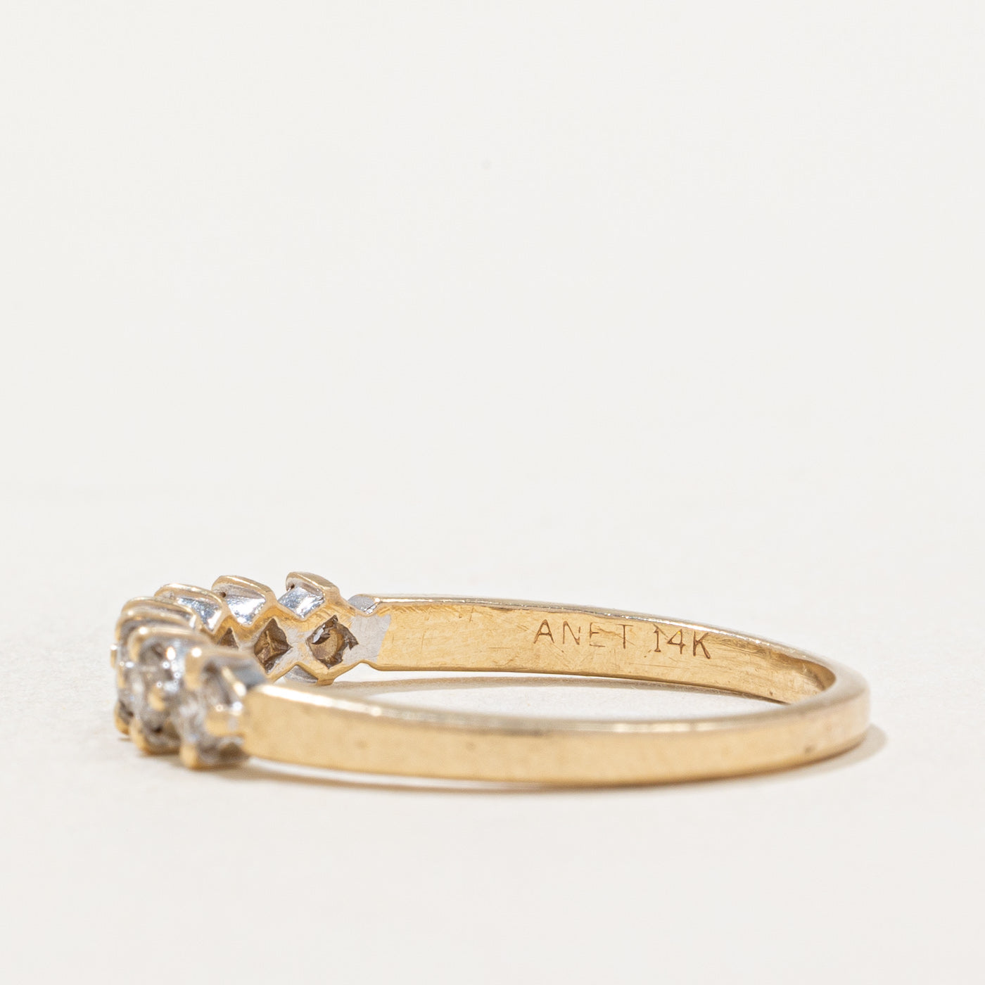 0.35ctw Semi Eternity Diamond Ring for Women - Size 9.5 | Wedding, Engagement, Anniversary Gift | Sparkling Round Cut Diamond Band for Everyday Wear & Special Occasions
