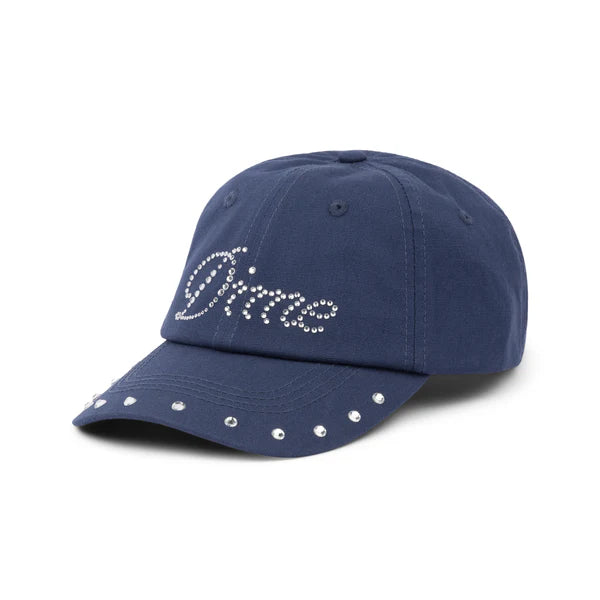 Dime Icy Cursive Low Pro Hat - Dark Navy Snapback Baseball Cap for Men & Women - Perfect for Streetwear, Skateboarding & Outdoor Activities