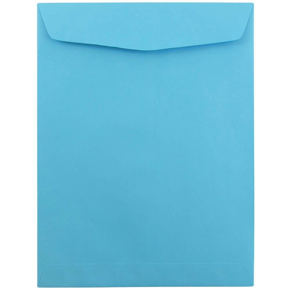JAM PAPER 9 x 12 Open End Catalog Colored Envelopes - Bulk 500/Box - Vibrant Blue for Business Mailings, Marketing Materials & Office Organization