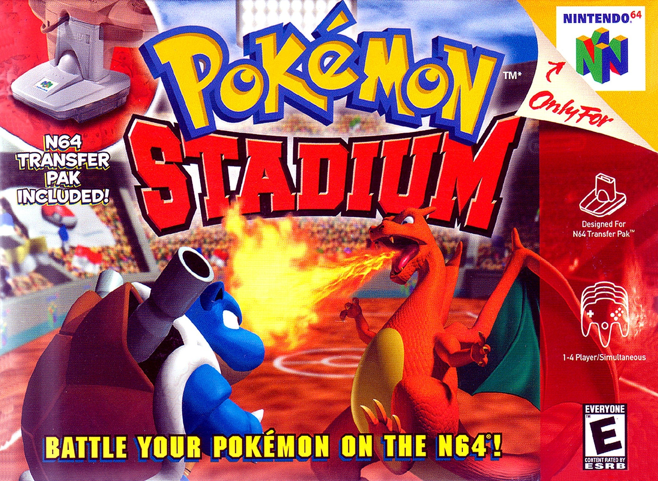 Used Pokemon Stadium N64 Video Games - Retro Nintendo 64 Game Cartridge for Collectors & Gamers - Perfect for Nostalgic Gaming & Competitive Battles