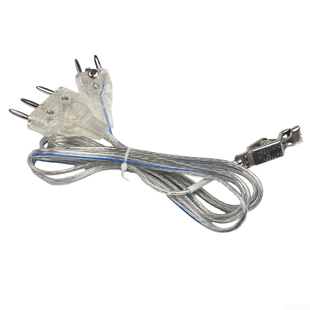 Premium Fencing Body Cords - Durable Plastic & Stainless Steel Foil Body Cord Cable with Hand Line Clamp | Competition & Training Equipment for Foil Fencing | Perfect for Tournaments, Practice & Fencing Clubs