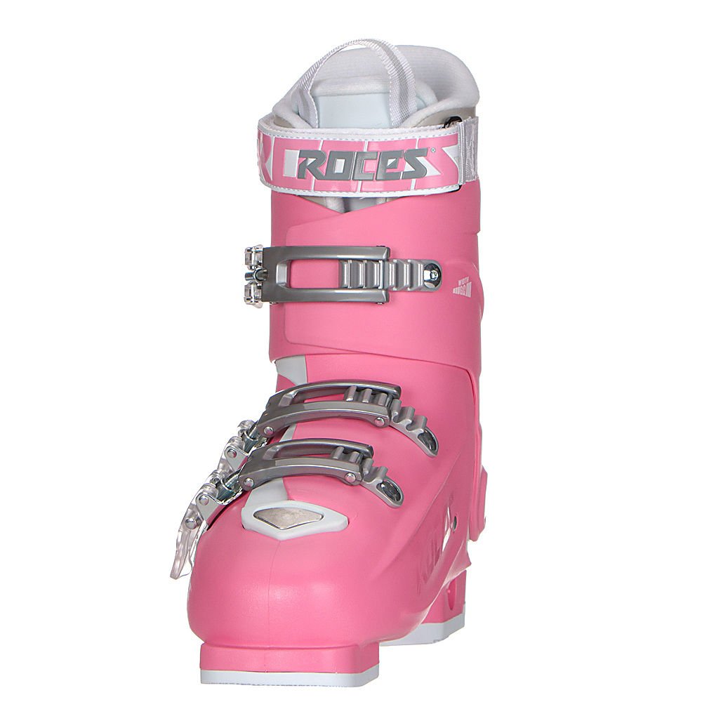 Roces Idea Free G Girls Ski Boots - Size 22-25 | Deep Pink | Comfortable & Durable Winter Sports Footwear for Kids | Perfect for Skiing, Snowboarding & Outdoor Winter Activities