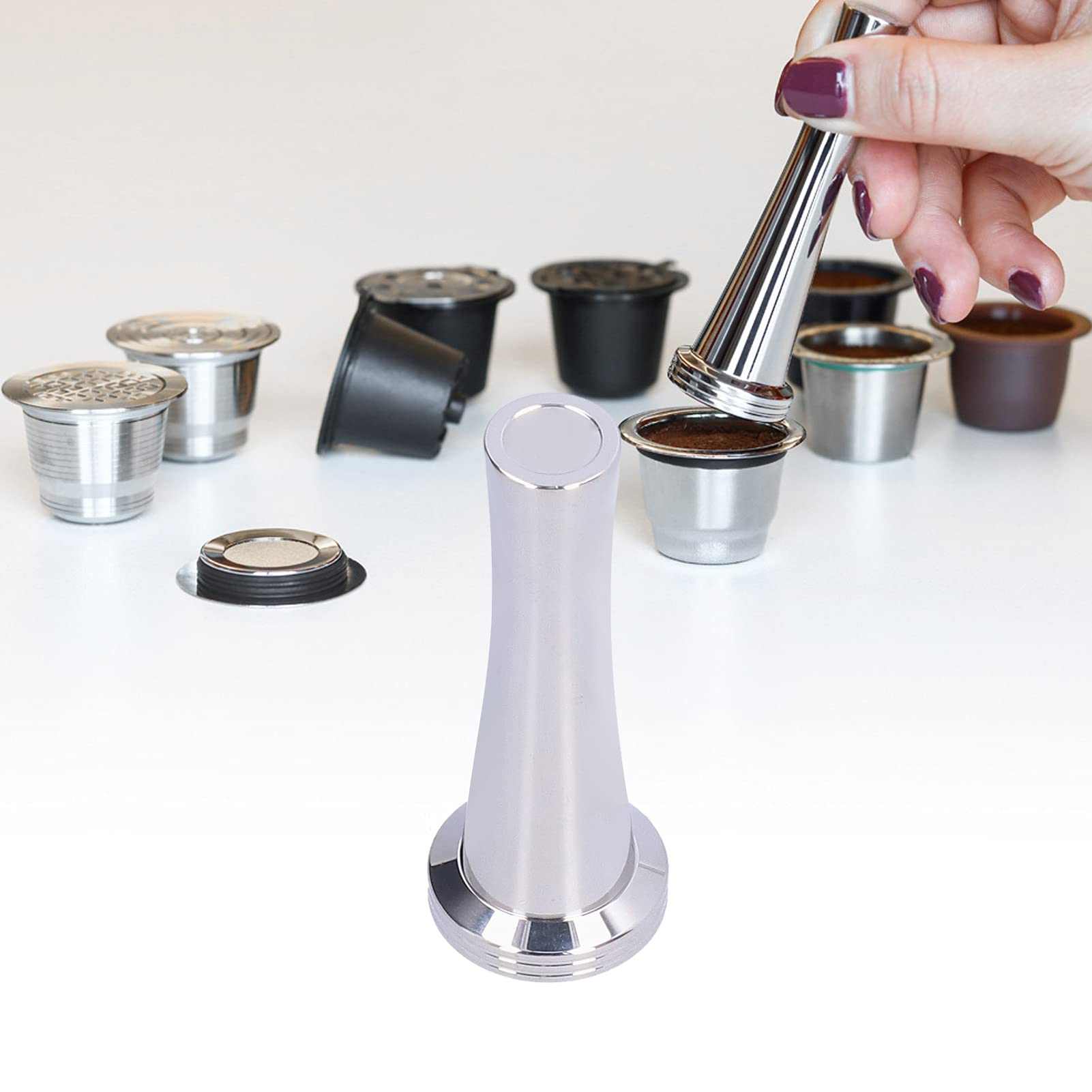 Premium Coffee Powder Tamper - Evenly Distributes Grounds for Perfect Espresso at Home or Office | Ideal for Baristas & Coffee Enthusiasts