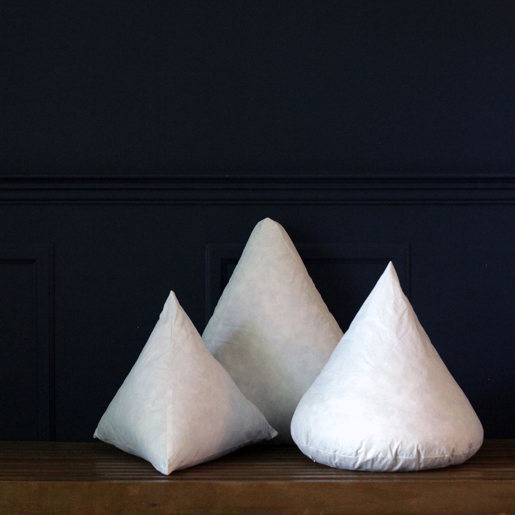 Premium Down Alternative Decorative Pillow Insert - Soft Pyramid Shape for Sofa, Bed & Home Decor | Hypoallergenic & Machine Washable Cushion Filler