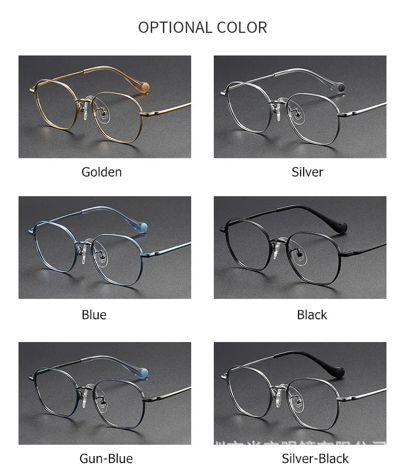 Unisex Youth's Full Rim Square Titanium Eyeglasses 80945 - Lightweight Durable Glasses for Kids & Teens - Perfect for School, Reading & Daily Wear
