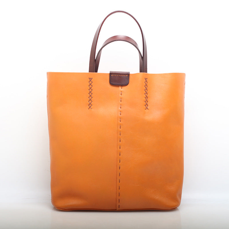 Stylish Multifunctional Handmade Leather Handbag for Women - Perfect for Work, Travel, and Everyday Use