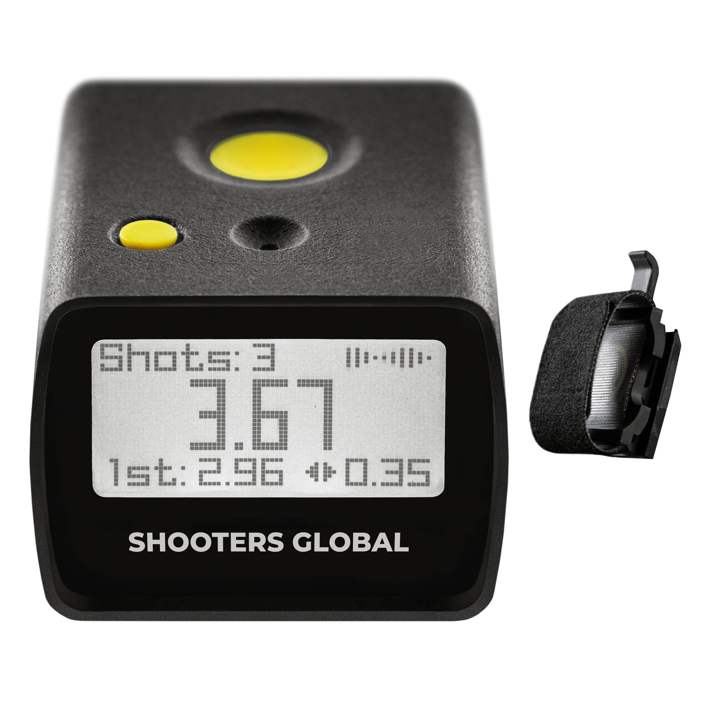 SG Timer GO | Best Affordable Shot Timer for Firearms Training & Dry Fire Practice - Long Battery Life, Smart Sensor, Quick Belt Release, Bluetooth & Free App with Video Recording - Perfect for Shooting Range, Home Practice & Competitive Training