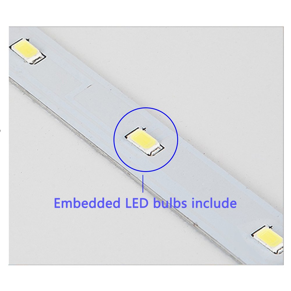 Modern Simple Geometric LED Flush Mount Ceiling Light - 25x25 Inch Metal Art Fixture, 36W Energy Efficient, Painted Finish - Perfect for Living Room, Bedroom, Kitchen & Office Lighting