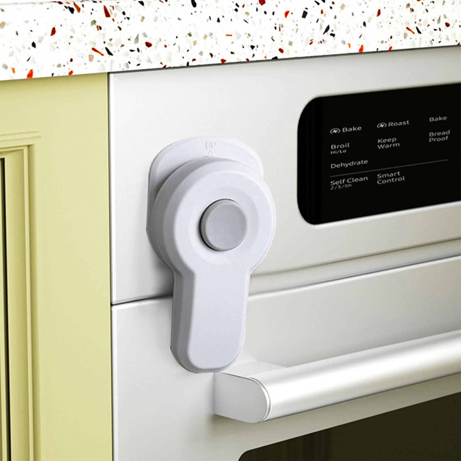 Child Safety Oven Lock - Baby Proof Cabinet & Refrigerator Lock - Easy Install Stove Guard for Kitchen Security | Prevent Toddler Access to Appliances & Dangerous Areas