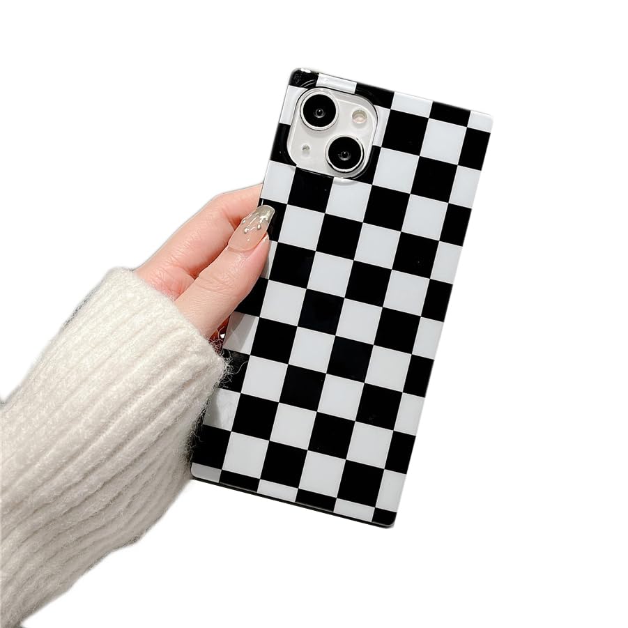 Cocomii Geometric Pattern iPhone 13 Pro Max Case (6.7 inch) - Glossy Rectangle Protective Cover with Checkered Design for Women, Men & Girls | Perfect for Daily Use, Work & Travel