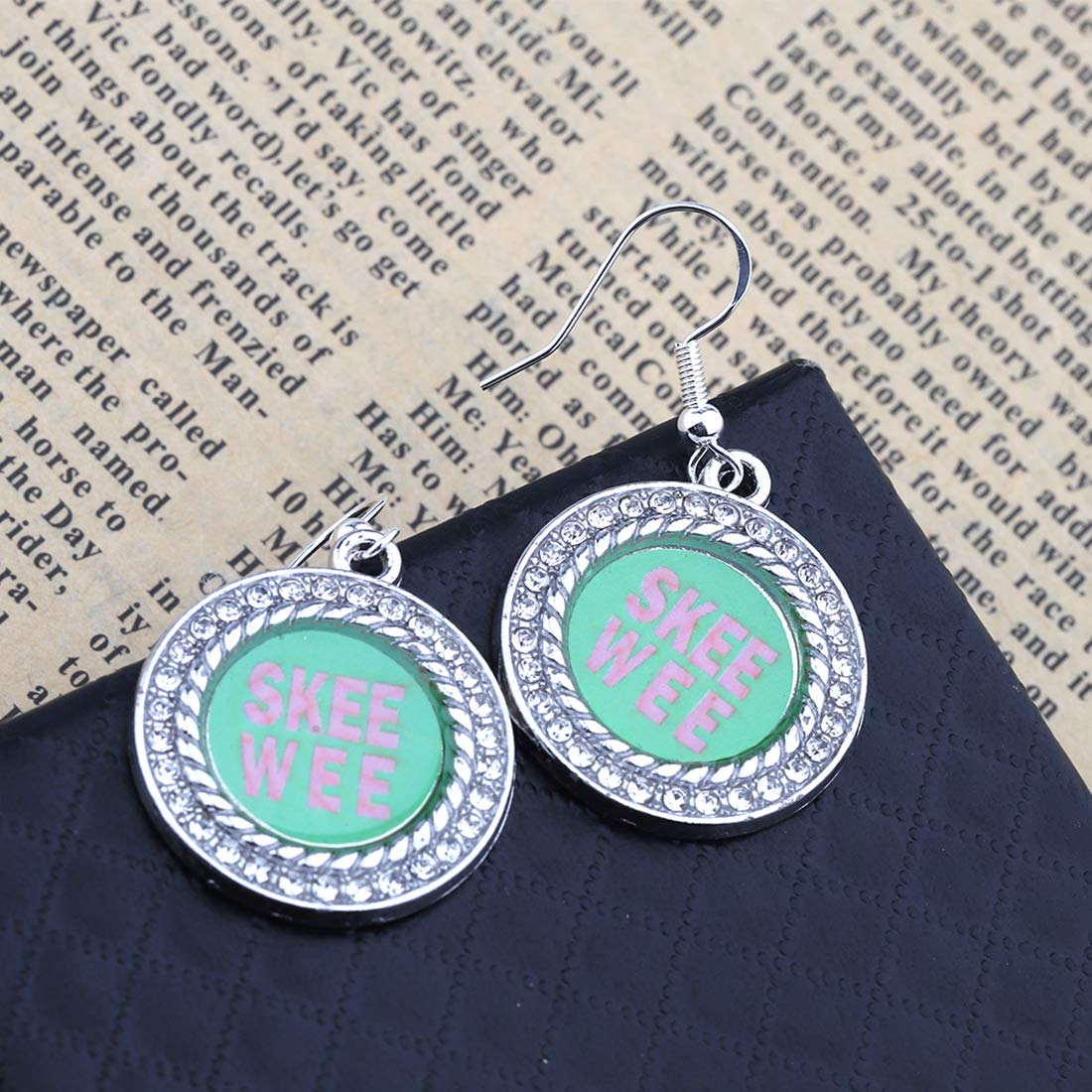 CHOORO Sorority Gifts for Sisters - Pink & Green Graduation Necklace Jewelry - Perfect for Graduation Gifts, Sisterhood Events, and Greek Life Accessories