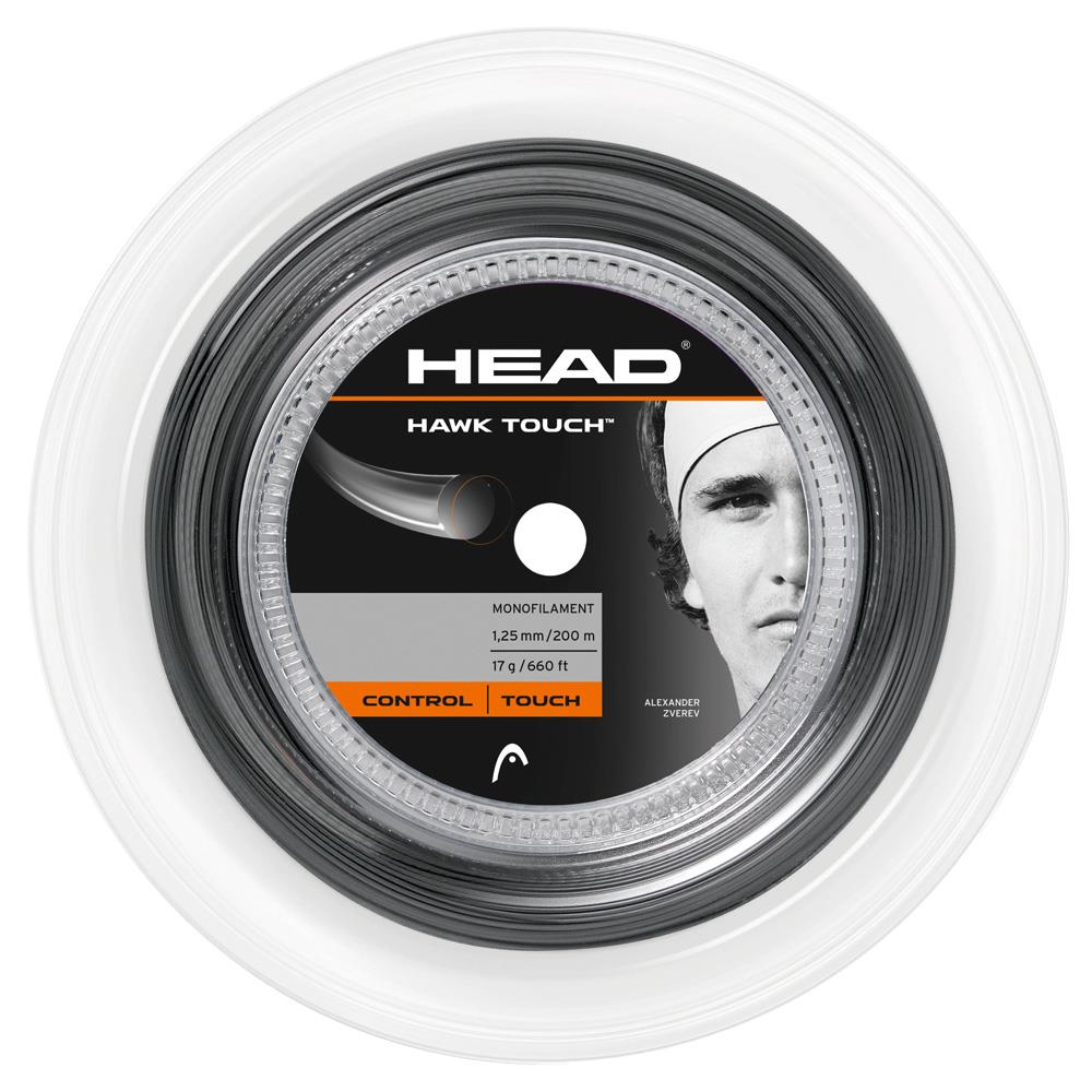 Head Hawk Touch 125 Anthracite String Reel - Premium Badminton String for Enhanced Performance & Durability | Perfect for Competitive Players & Training Sessions