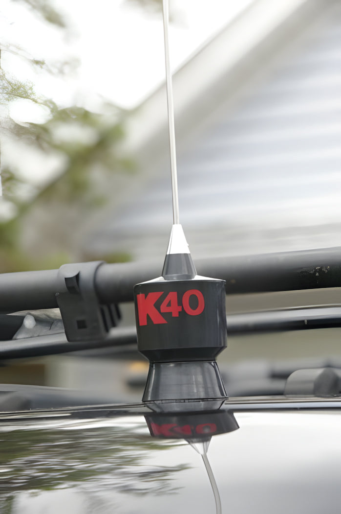 K40 Trunk Lip CB Antenna - Heavy Duty 27MHz CB Radio Antenna for Trucks & SUVs - Perfect for Off-Roading, Long Haul Trucking & Emergency Communication