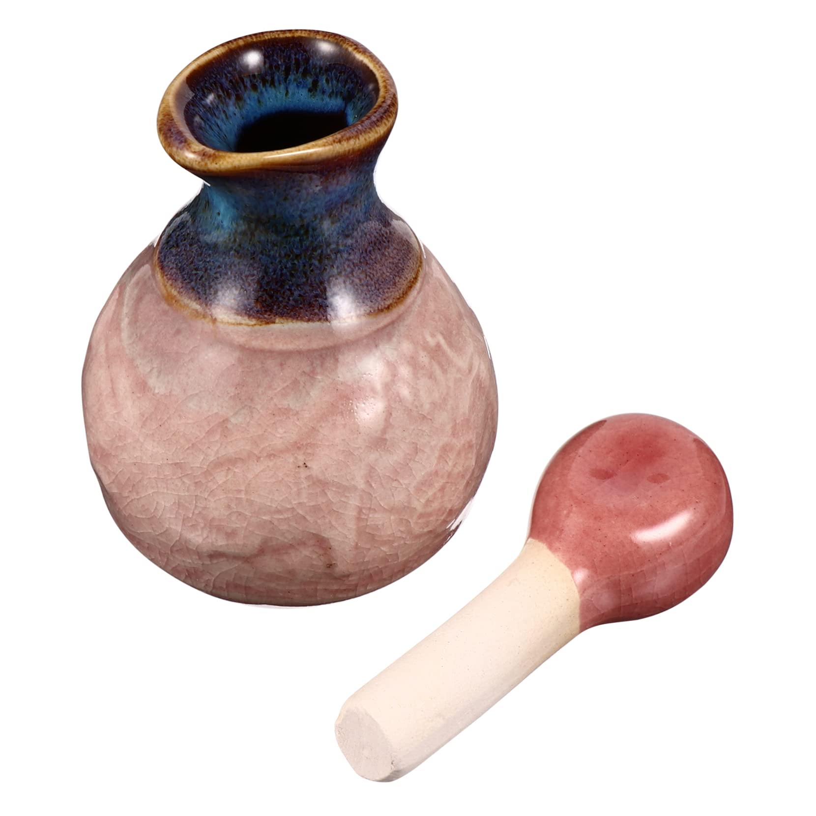 WOONEKY Refillable Ceramic Perfume Oil Bottles - Wide Mouth Empty Perfume Bottle Set for Essential Oils & Aromatherapy - Perfect for Travel, Home Decor & Gift Giving