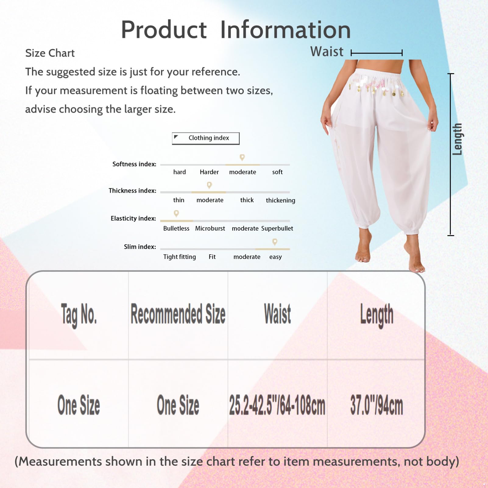 JEYPINMI Women's Belly Dance Bloomers with Coins - Lantern Pants for Indian Dance Costume, Perfect for Performances, Yoga, and Festivals